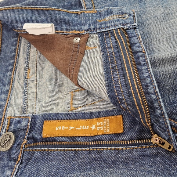 TWENTY XTREME Style 33 Extreme Relaxed Fit Factory Faded Blue Jeans Size 34x36 - Picture 14 of 17